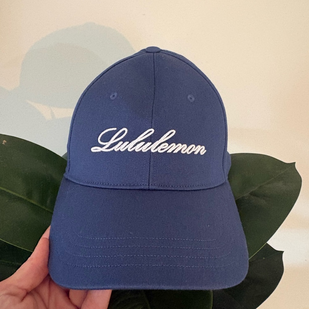 Lululemon Blue Script Logo Baseball Cap - image 2